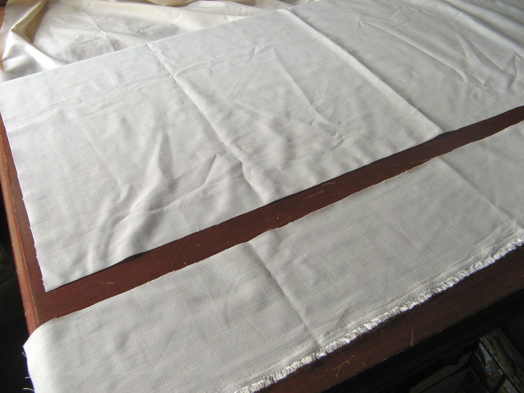 Cutting the fabric