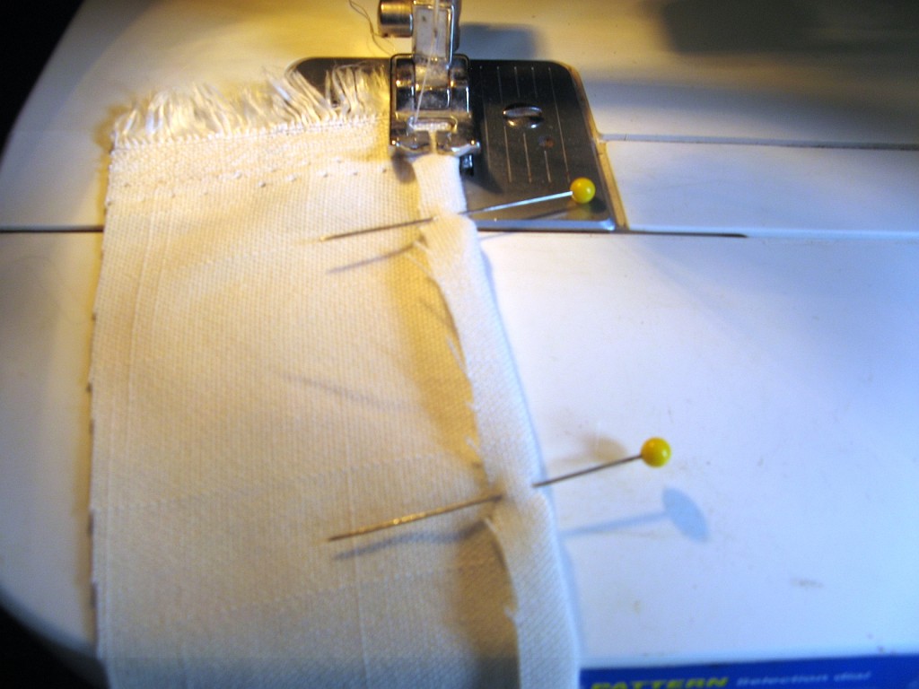 Turn over and sew down